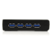 StarTech.com 4 Port Black SuperSpeed USB 3.0 Hub