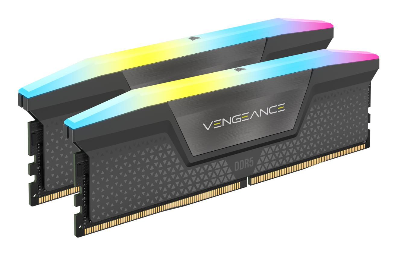 Corsair Vengeance RGB 32GB (2x16GB) DDR5 6000MHz CL30 Memory Kit - Black