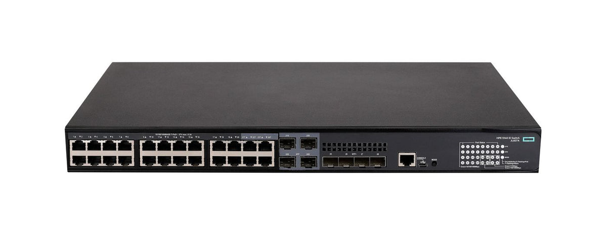 Hewlett Packard Enterprise 5140 24G POE+ 4SFP+ EI SW FlexNetwork 5140 24G PoE+ 4SFP+ EI, Managed, L3, Gigabit Ethernet (10/100/1000), Power over Ethernet
