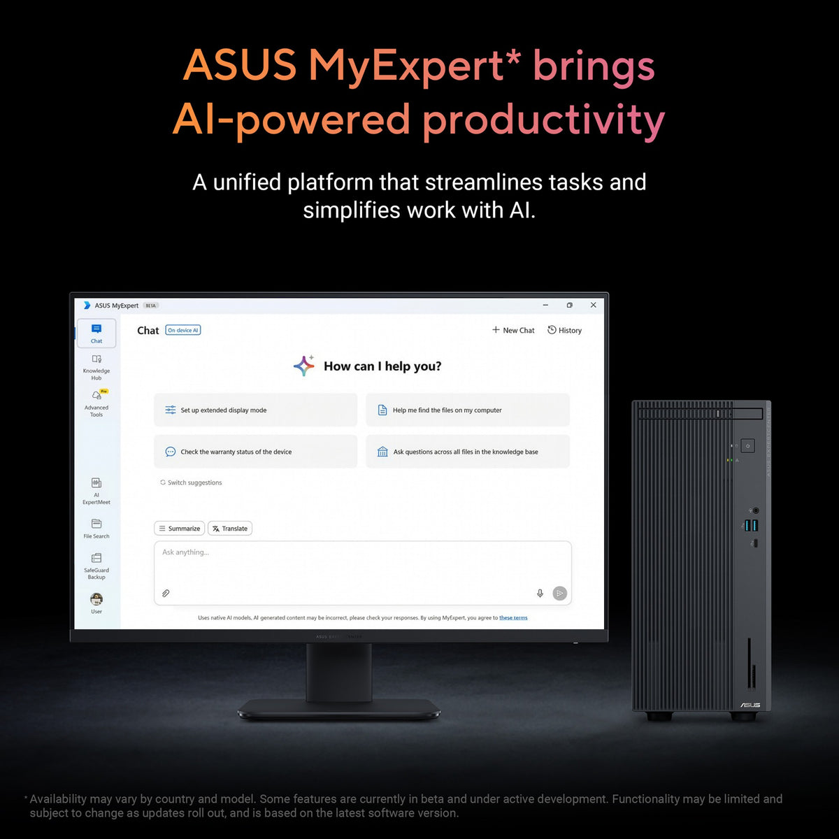 ASUS ExpertCenter PM700MG-0R5430018X AMD Ryzen™ AI 5 430 16 GB DDR5-SDRAM 512 GB SSD Windows 11 Pro Mini Tower PC Grey