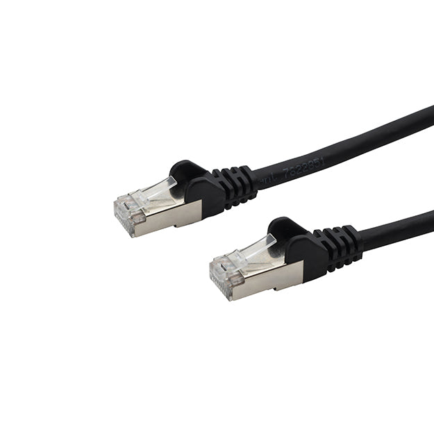 connektgear 3m RJ45 CAT6a SSTP Stranded Flush Moulded LS0H Network Cable - 26AWG - Black