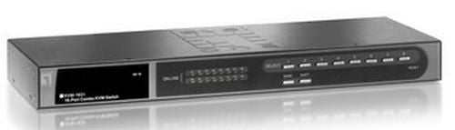 LevelOne 16-Port 16*USB/PS2 KVM Combo d 16-Port PS/2-USB VGA KVM Switch, 1920 x 1440 pixels, Rack mounting, 1U, Black