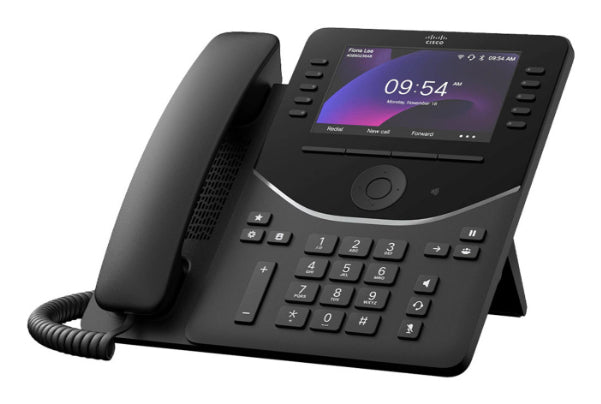 Cisco 9861 IP phone Black, Carbon 10 lines LCD Wi-Fi Networking