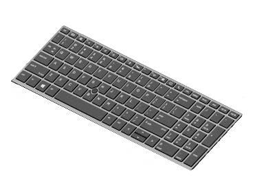 HP KYBD SR BL 15 -NOR L14366-091, Keyboard, Norwegian, Keyboard backlit, HP, EliteBook 850 G5