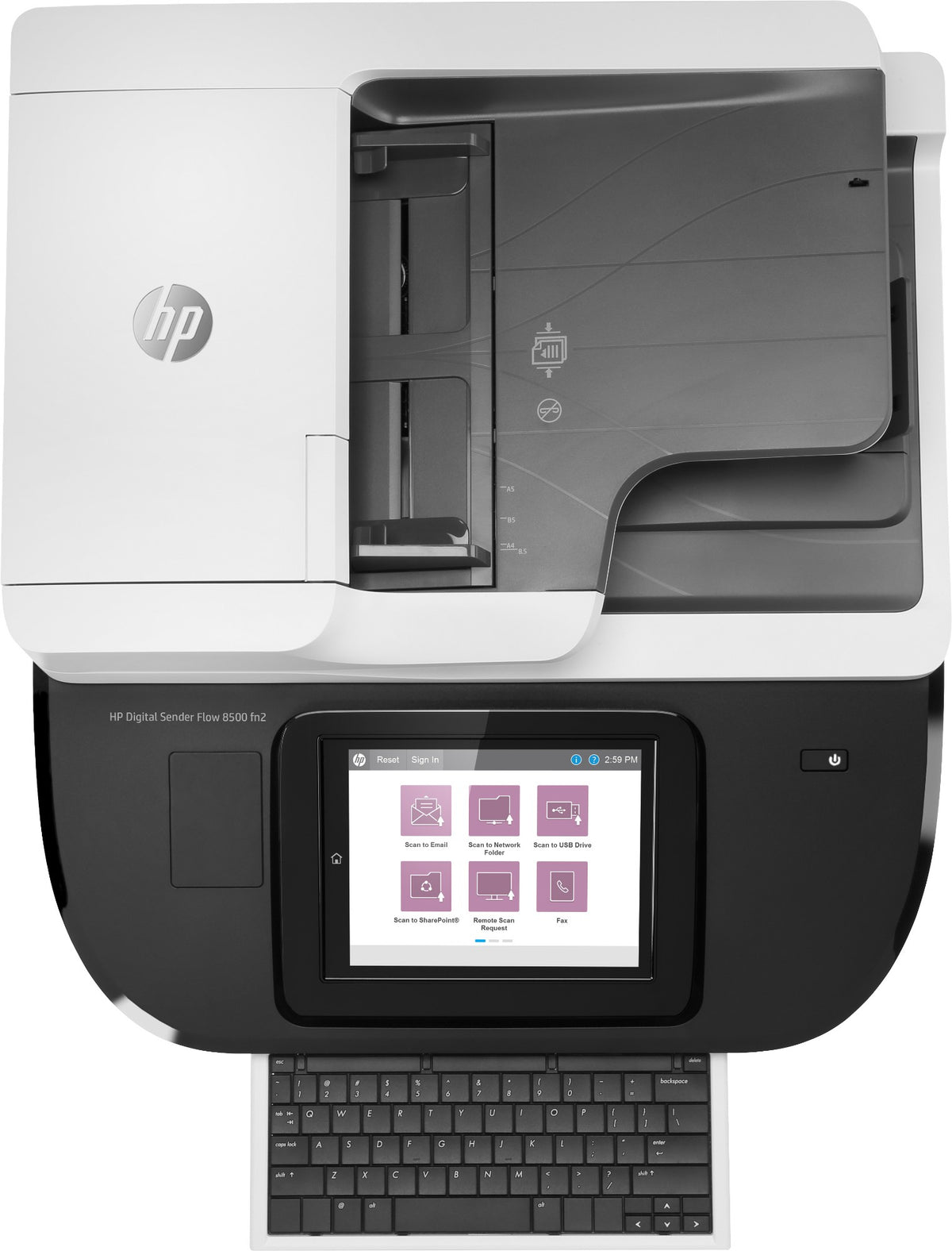 HP Flow 8500 fn2 Flatbed & ADF scanner 600 x 600 DPI