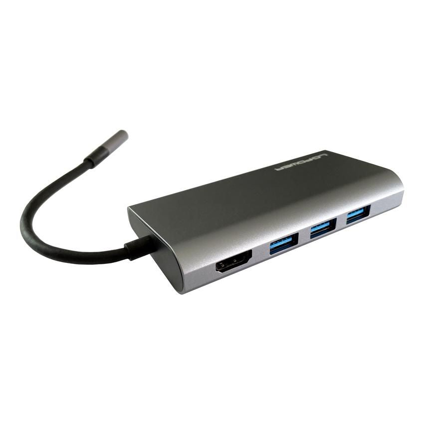 LC-POWER Notebook Dock/Port Replicator Wired Usb 3.2 Gen 1 (3.1 Gen 1) Type-C Anthracite, Black