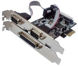 Longshine I/O PCI-Express Longshine LCS- Serial & Parallel PCIe Card, PCIe, FCC, CE, MosChip MCS9901, 0 - 70 °C, Windows 2000/XP/Vista Linux Mac 10.X