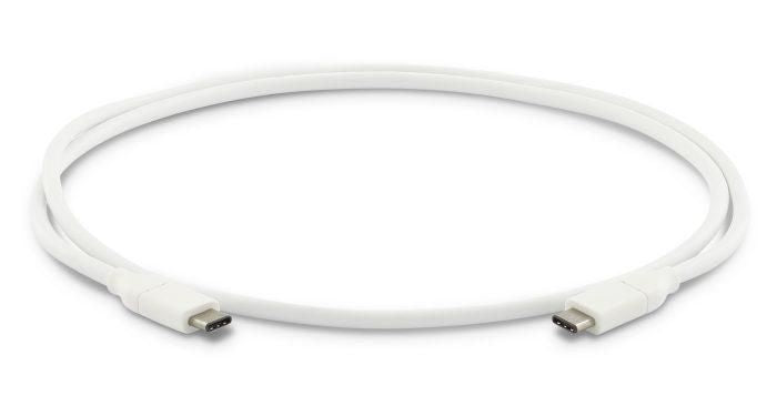 LMP USB-C (m) to USB-C (m) cable, Gen 2 (10G), 20V 5A/100W, DP altmode, USB IF certified, 1 m, white