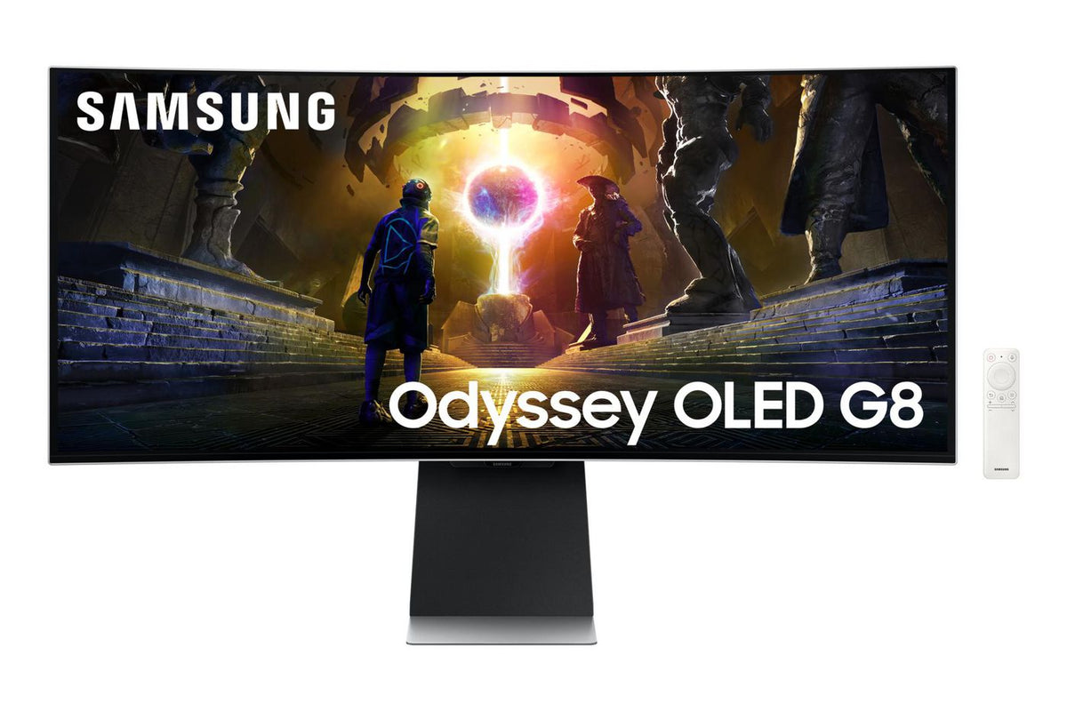 Samsung S34Dg850Su Computer Monitor 86.4 Cm (34") 3440 X 1440 Pixels Ultrawide Quad Hd Oled Silver