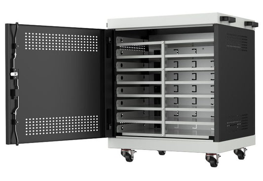 Lanview LVR14U6555BL-NOTEBOOK-LAPTOP portable device management cart/cabinet Black