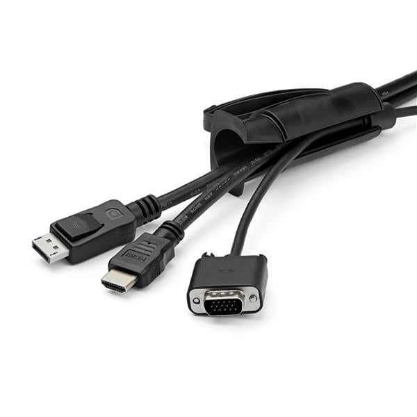 StarTech.com 1.5 m (4.9 ft.) Cable-Management Sleeve - Spiral - 25 mm (1 in.) Diameter