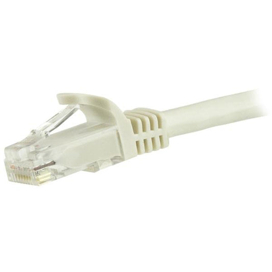 StarTech.com 1.5m CAT6 Ethernet Cable - White CAT 6 Gigabit Ethernet Wire -250MHz 100W PoE RJ45 UTP Network/Patch Cord Snagless w/Strain Relief Individually Tested