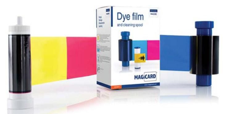 Magicard Ribbon, DYE, MAGI,300 prints, Includes Cleaning Spool MA300YMCKO, Pronto, 300 pages, Black,Cyan,Magenta,Yellow, Dye-sublimation,