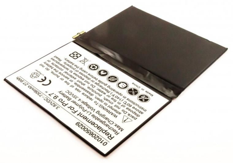 CoreParts Laptop Battery for Apple 27.89Wh 3.82V 7300mAh 28Wh Li-Pol 3.82V 7306mAh iPad Pro 9.7 inch A1673, A1674 and A1675