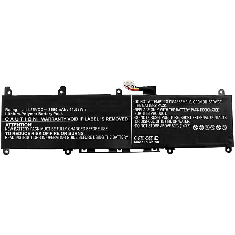 CoreParts Laptop Battery for Asus 41.04Wh 11.4V 3600mAh 42WH Li-ion 11.55V 3.6Ah adol 13, ADOL 13FA, ADOL 13FN
