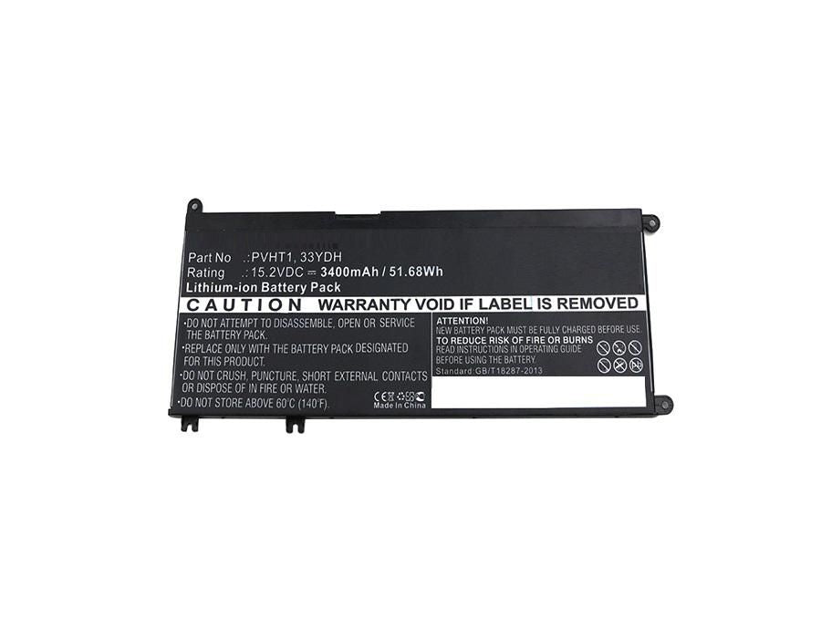 CoreParts Laptop Battery for Dell 54.72Wh 15.2V 3600mAh 52Wh Li-ion 15.2V 3400mAh Black, DNCWSCB6106B, I7778-0026GRY, Inspiron 17 7000,