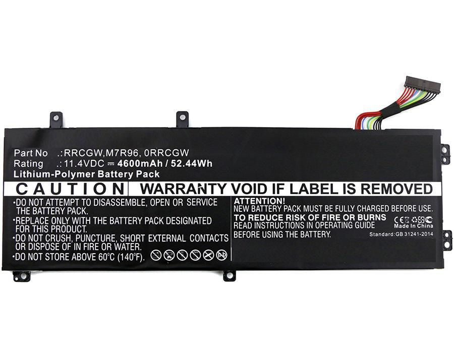 CoreParts Laptop Battery for Dell 52.00Wh 11.4V 4600mAh 52Wh Li-Pol 11.4V 4600mAh Black, Precision 15 5510, XPS 15 9550