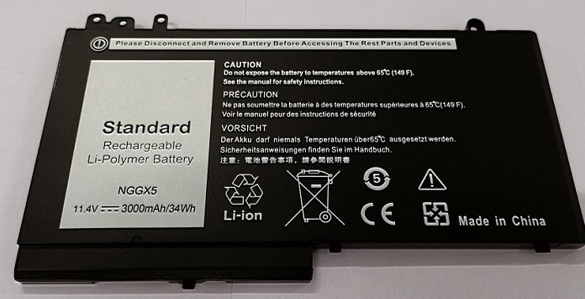 CoreParts Laptop Battery for Dell 34.20Wh 11.4V 3000mAh 34Wh 3Cell Li-Pol 11.4V 2.9Ah Black, DELL: DELL Latitude 12 Series DELL Latitude 12