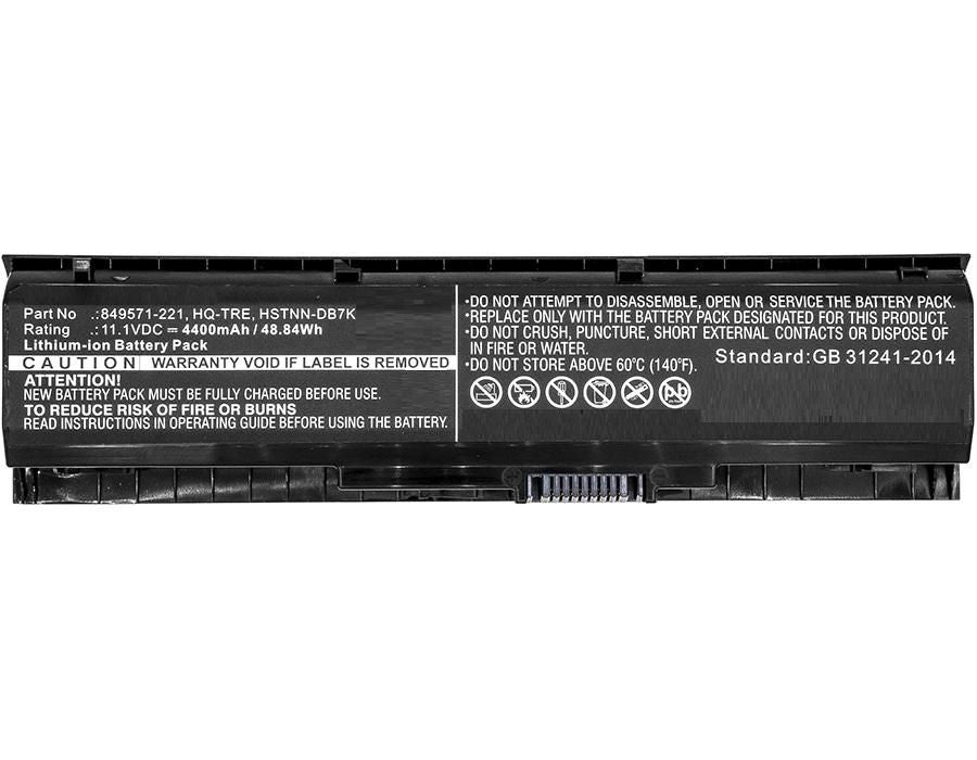 CoreParts Laptop Battery for HP 48.84Wh 11.1V 4400mAh 49Wh Li-ion 11.1V 4400mAh Black, 17, 17-ab000, 17-ab000ng, 17-ab001ng, 17-ab002ng,