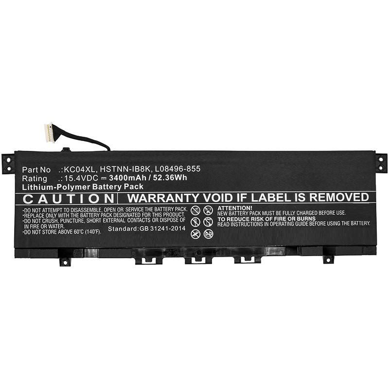 CoreParts Laptop Battery for HP 50.16Wh 15.2V 3300mAh 52Wh Li-Pol 15.4V 3400mAh, HP Envy 13 Ah0001nk, Envy 13-ag0005ng, ENVY x360