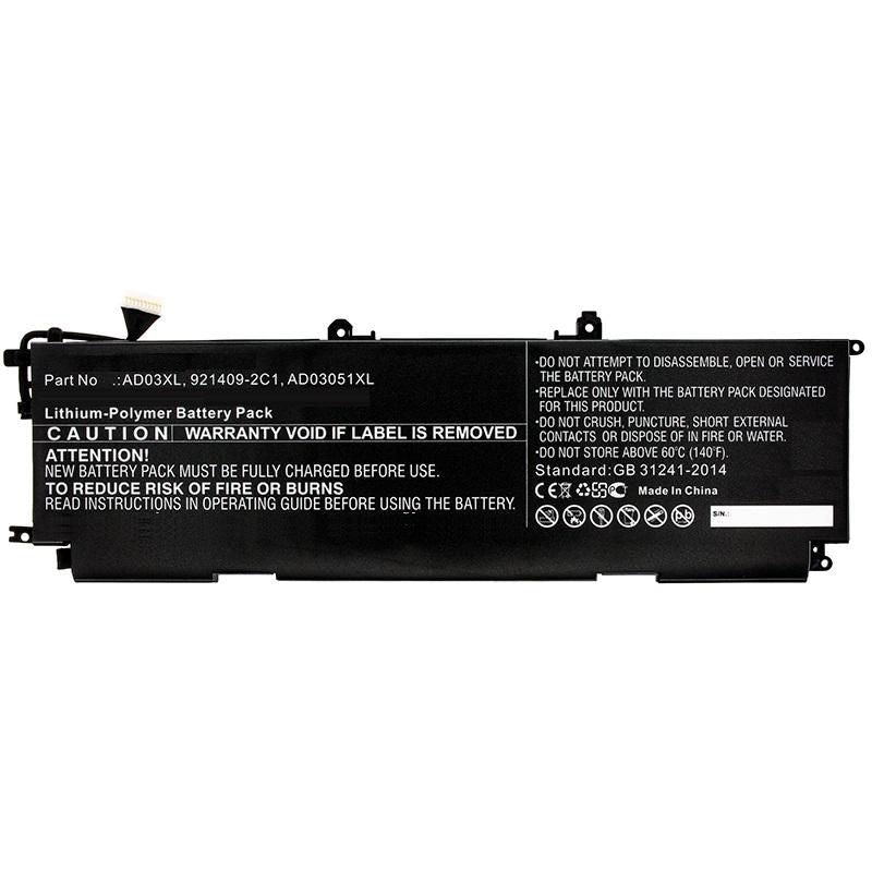 CoreParts Laptop Battery for HP 45.51Wh 11.1V 4100mAh 45.51WH Li-Pol 11.1V 4100mAh Envy 13-ad000, Envy 13-AD001NO, Envy 13-AD001TX