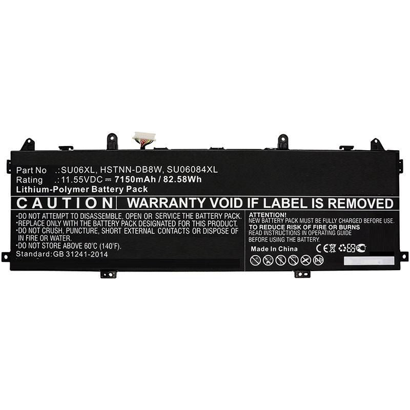 CoreParts Laptop Battery for HP 82.58Wh 11.55V 7150mAh 82.58Wh Li-Pol 11.55V 7150mAh Black for HP Notebook, Laptop Spectre X360 15-DF0000, Spectre