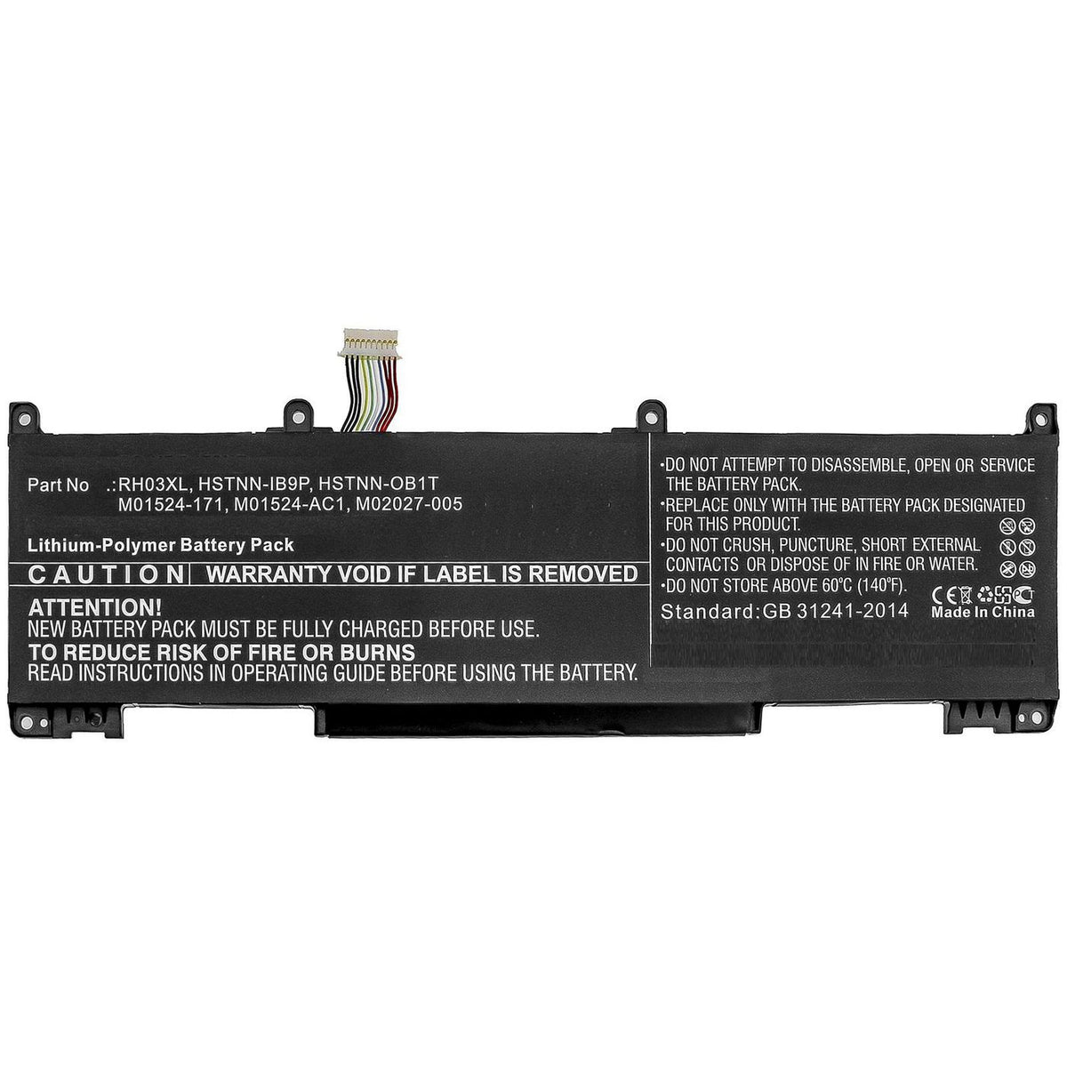 CoreParts Laptop Battery for HP 40.47Wh 11.4V 3550mAh 40Wh Li-Polymer 11.4V 3550mAh for HP ProBook 450 G8,ProBook 650 G8