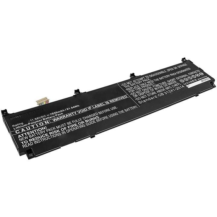 CoreParts Laptop Battery for HP 81.64Wh 11.58V 7050mAh 81.64Wh Li-ion 11.58V 7050mAh Black for ZBook Create G7, ZBook Studio G7, Zbook Studio G7