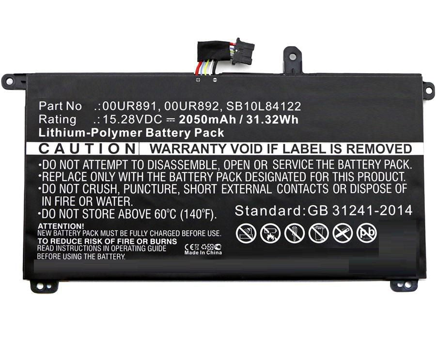 CoreParts Laptop Battery for Lenovo 30.40Wh 15.2V 2000mAh 31Wh Li-Pol 15.28V 2050mAh Black, T570, ThinkPad T570, ThinkPad T570 20H9003ACD,