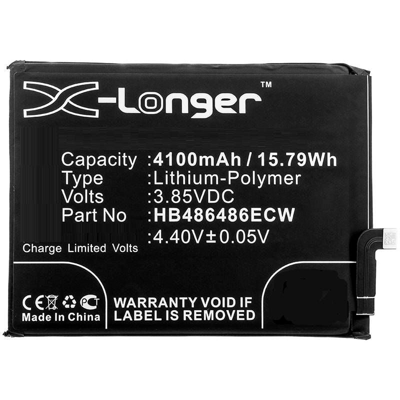 CoreParts Mobile Battery 15.79Wh Li-Pol 3.85V 4100mAh for Huawei 15.79Wh Li-Pol 3.85V 4100mAh Black for Huawei Mobile, SmartPhone CP37, CP60,