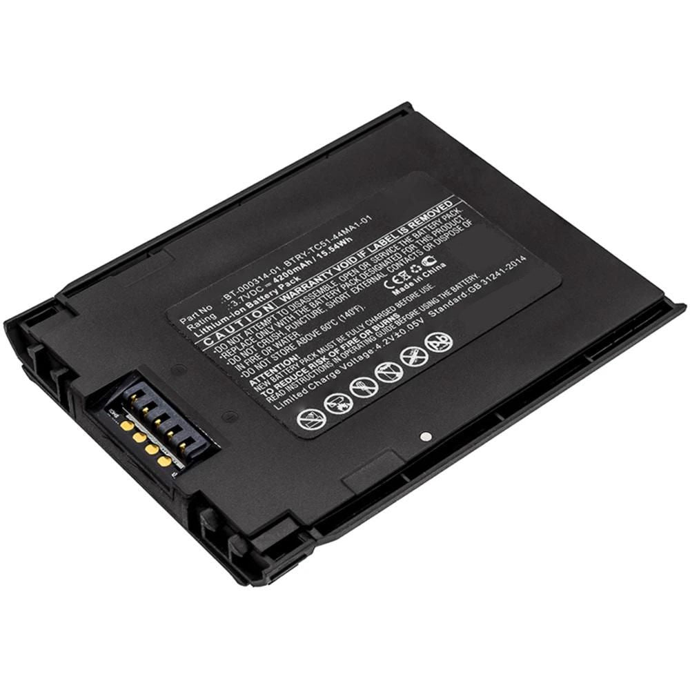 CoreParts Battery 15.54Wh Li-ion 3.7V 4200mAh Black for Zebra Barcode Scanner 15.54Wh Li-ion 3.7V 4200mAh Black for TC51, TC510, TC510K,