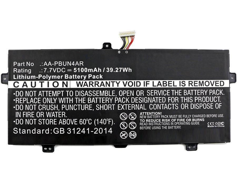 CoreParts Laptop Battery for Samsung 39.27Wh 7.7V 5100mAh 31Wh Li-Pol 7.7V 4000mAh Black, 900X5L, 900X5L-K01, 900X5L-K02, 940X3L-K02, ATIV