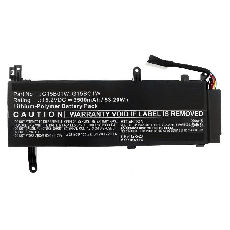 CoreParts Laptop Battery for Xiaomi 53.20Wh 15.2V 3500mAh 53.20Wh Li-Pol 15.2V 3500mAh Black for Xiaomi Tablet 171502-AD, 171502-AI, 171502-AK,