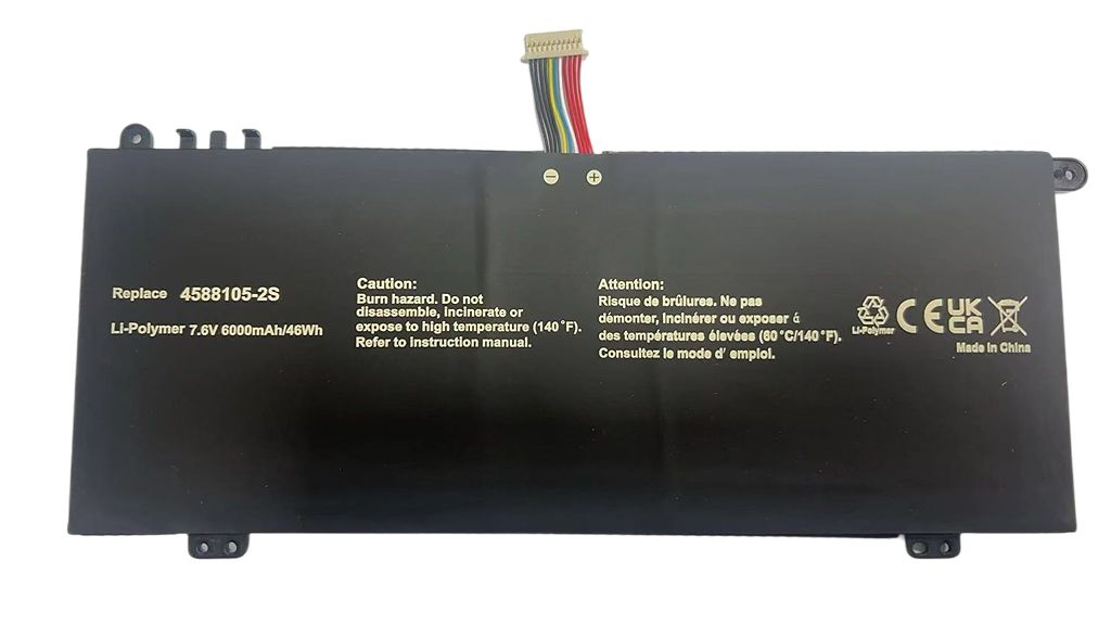 CoreParts Laptop Battery for Toshiba 46Wh 7.6V 6000mAh 46Wh Li-ion 7.6V 6000mAh Black for Satellite Pro C50-H-106, C40-G-11G, C40-G-120,