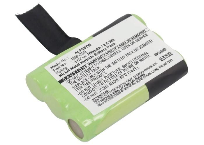 CoreParts Battery for Two Way Radio 2.52Wh Ni-Mh 3.6V 700mAh Green Alinco, DJ-S41, DJ-SR1, PMR446