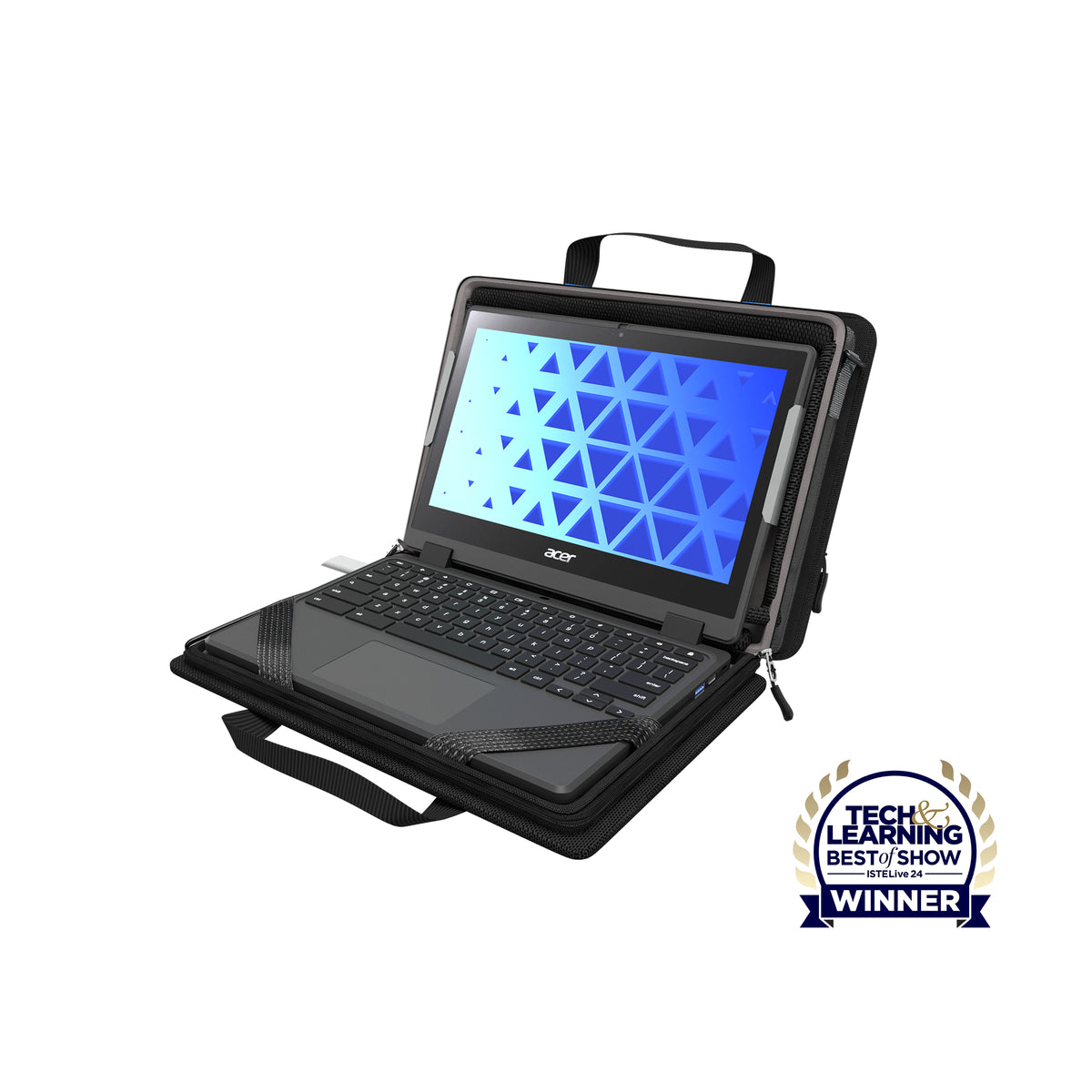 MAXCases Explorer 5 Work-In Case With Pocket 15.6" (Black)