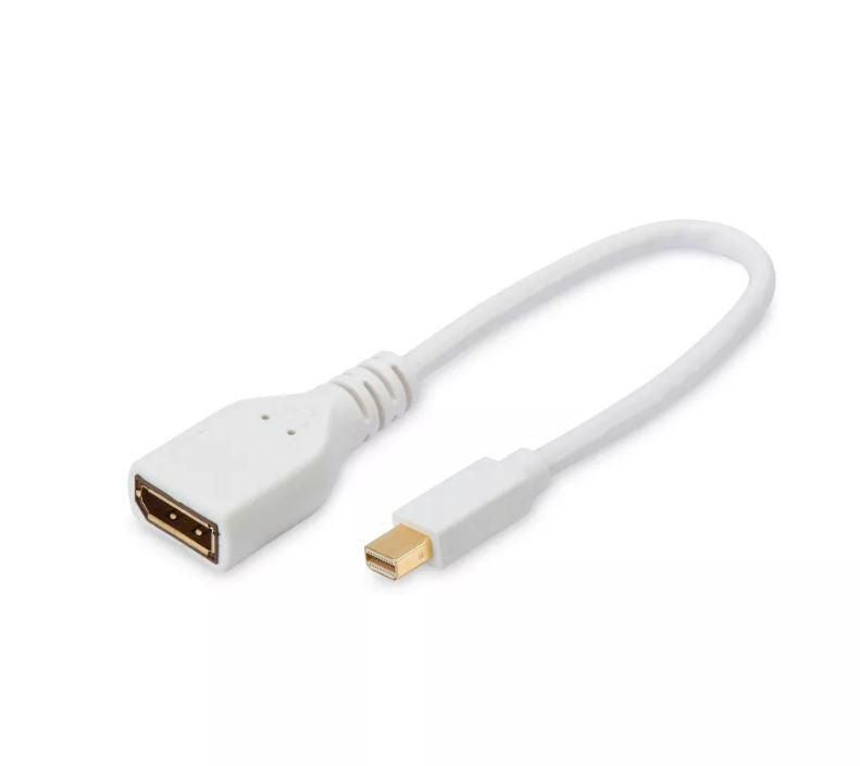 MicroConnect Mini Displayport - DP M-F 15cm DP 1.2, White Display Res 2560 X 1600 and HD 2160p