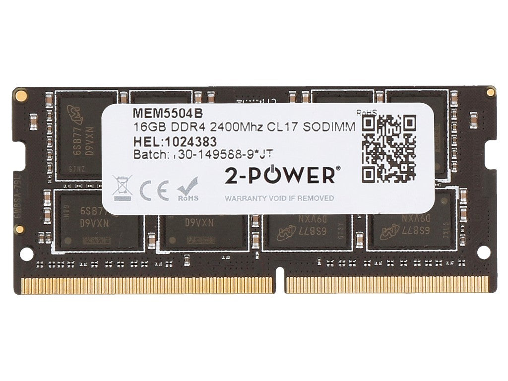 2-Power 16GB DDR4 2400MHz CL17 SODIMM Memory