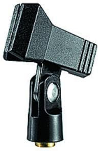 Manfrotto Mikrofonholder Klips MICC2 MICC2 Spring Clip Microphone Holder, Black, Technopolymer, 7.62 cm (3"), 50 g