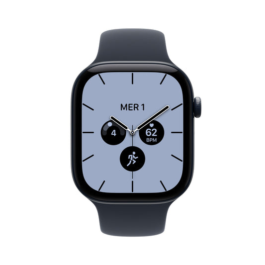 Apple Watch Series 12 GPS + Cellular 46mm Night Blue Ceramic Case with Navy Blue Sport Band - M/L