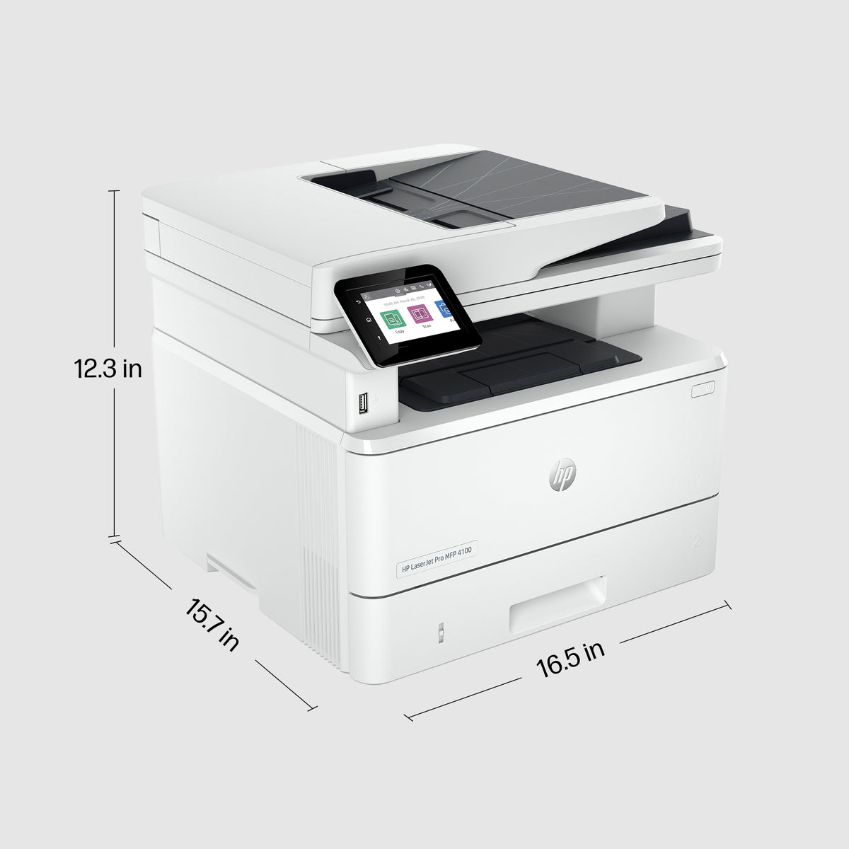 HP LaserJet Pro 4102fdn Multifunction Black and white Printer, Ethernet Only; Copier, Scanner