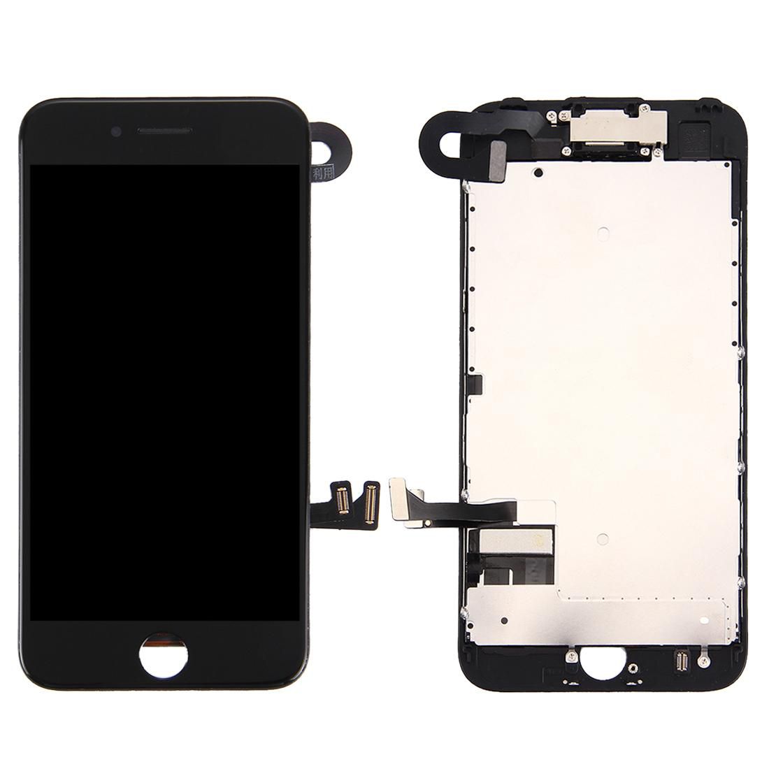CoreParts LCD for iPhone 7 plus Black LCD Assembly with digitizer and Frame Copy LCD Highest grade - AUO Quality - Full Assembly Including small