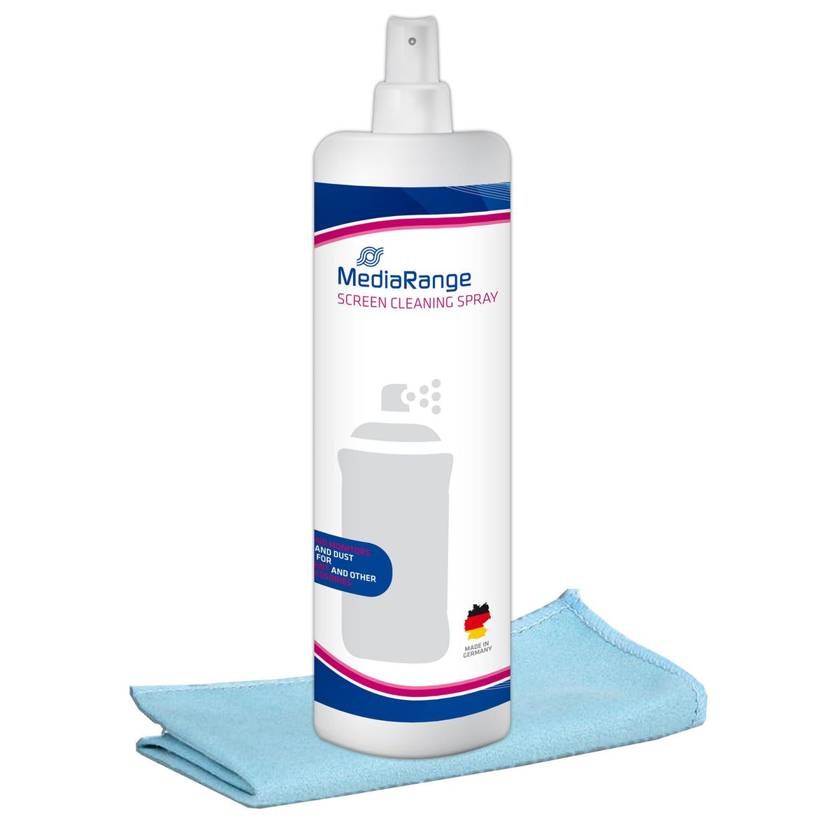 MediaRange Equipment Cleansing Kit Lcd/Tft/Plasma Equipment Cleansing Wet/Dry Cloths & Liquid 250 Ml