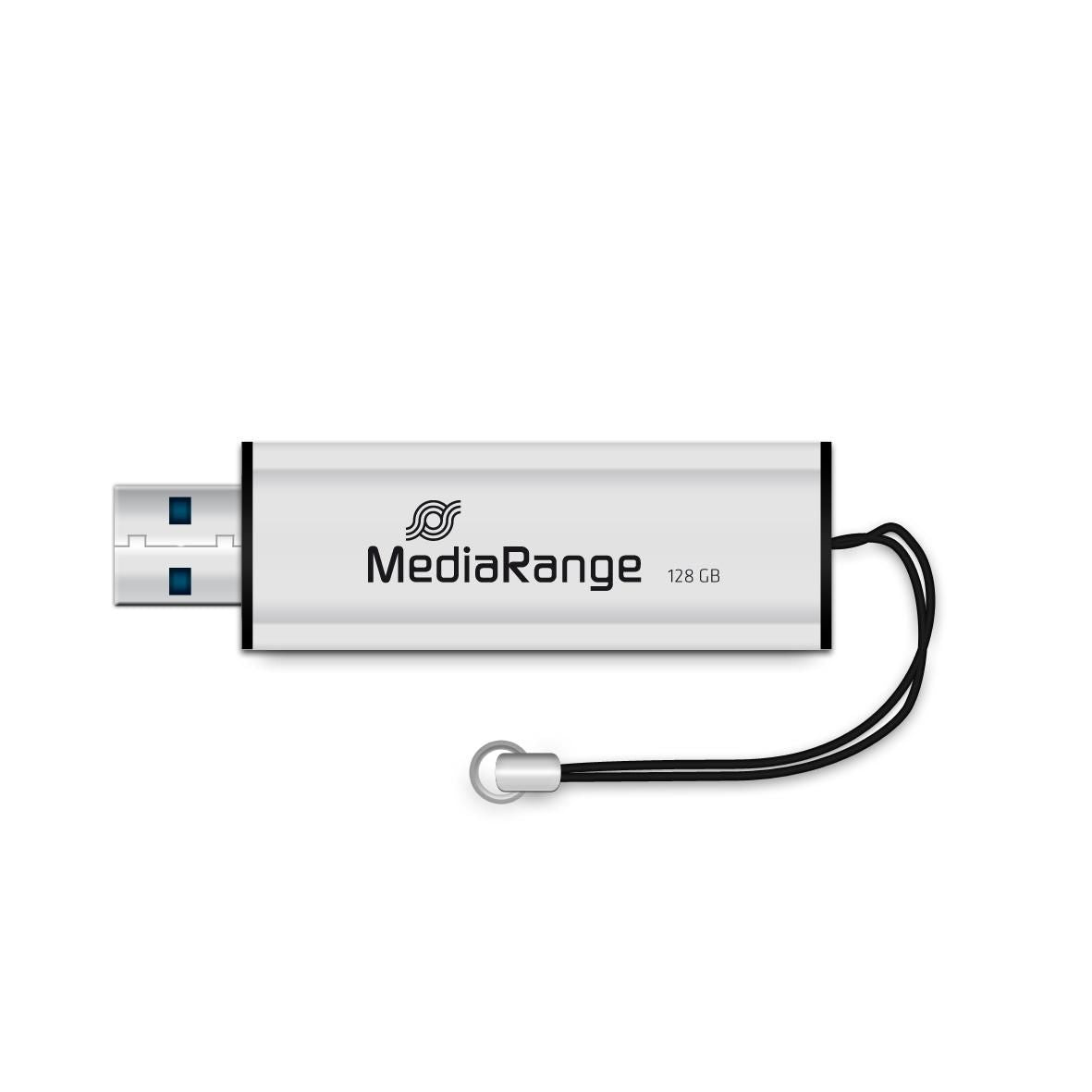 MediaRange Usb Flash Drive 128 Gb Usb Type-A / Micro-Usb 3.2 Gen 1 (3.1 Gen 1) Black, Silver