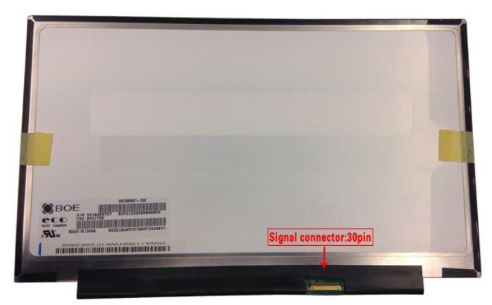 CoreParts 12,5" LCD HD Matte 1366x768 LED Screen, 30pins Bottom Right Connector, w/o Brackets