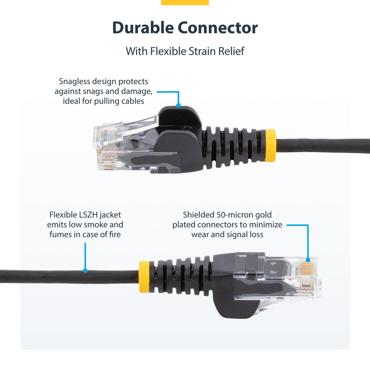 StarTech.com 3m Green Slim CAT6 Ethernet Cable, Snagless, 100W PoE, UTP, LSZH, 28AWG Pure Bare Copper Wire, Slim RJ45 Network Patch Cord w/Strain Reliefs, Individually Tested
