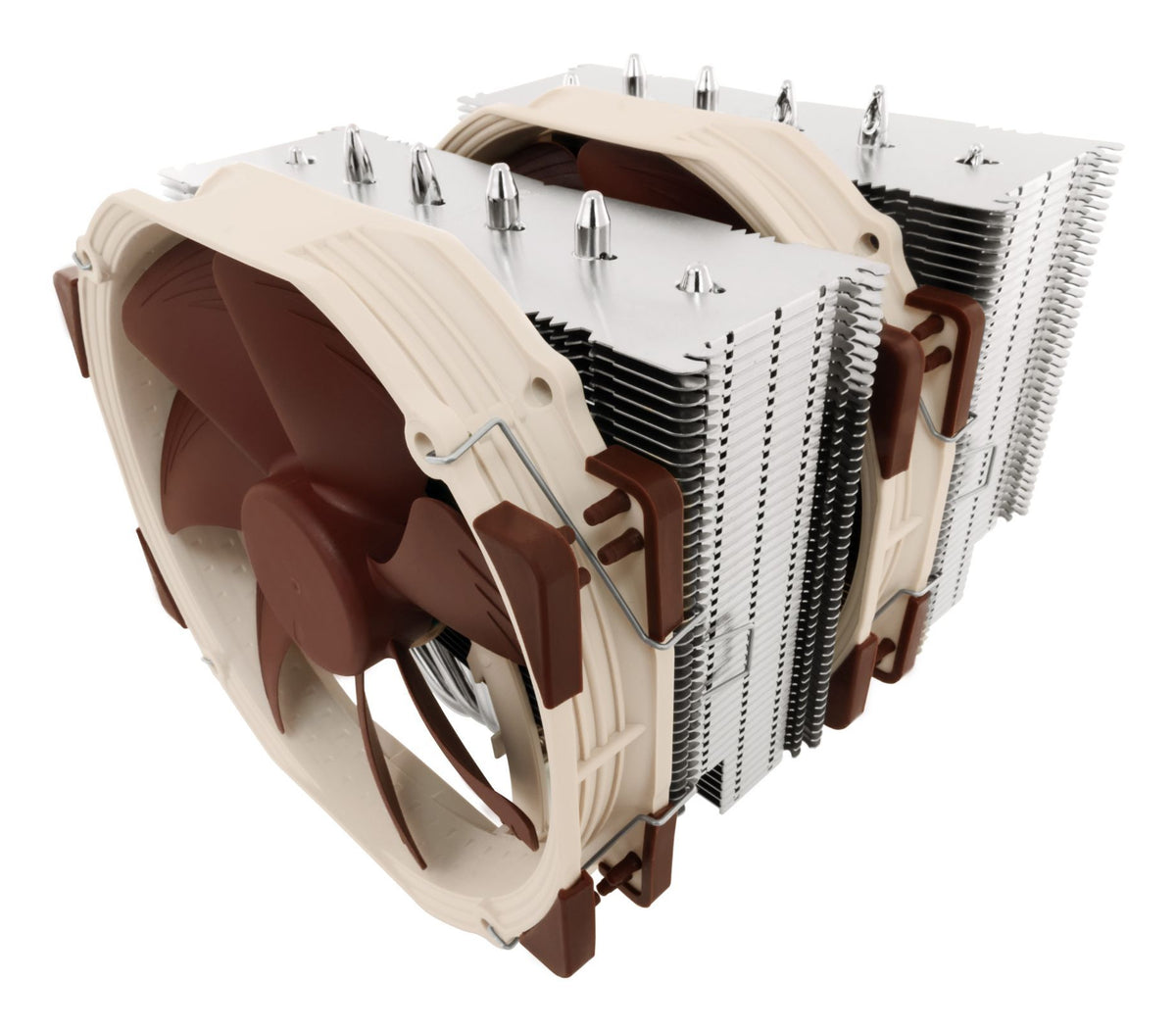 Noctua NH-D15 computer cooling system Processor Cooler 14 cm Beige, Brown, Steel