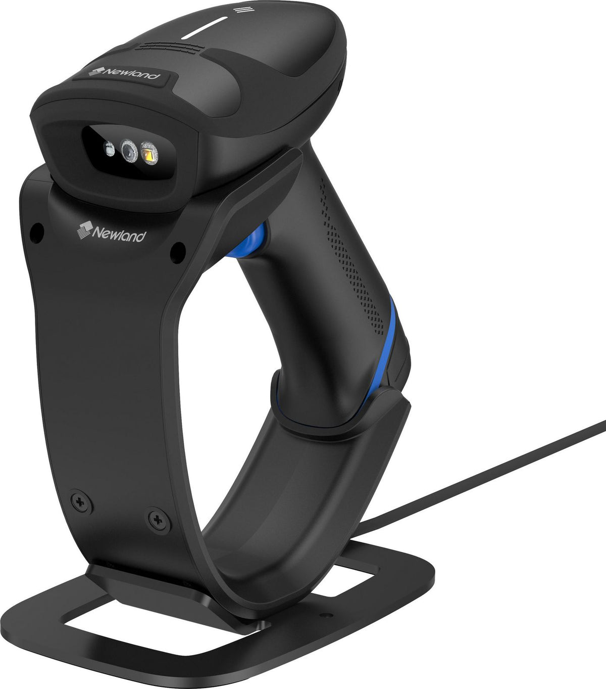 Newland HR33 Marlin 2D CMOS Mega Pixel Wireless Bluetooth Handheld Reader with Stand/Docking Station(NLS-HCD2333), USB cable (130cm fixed