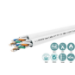 Lanview LVN122163 networking cable White 305 m Cat6a U/FTP (STP) Round