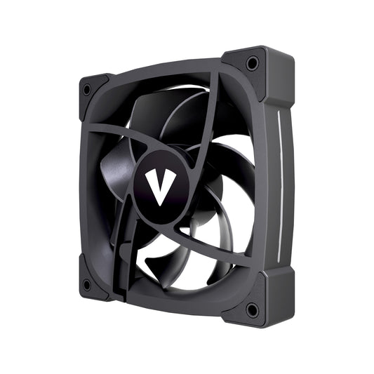 VIDA Stealth 120mm ARGB PWM Case Fan, Hydraulic Bearing, Outer Ring Lighting, 600-1500 RPM, Black Computer case 12 cm 80 pc(s)